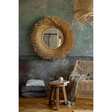 Rattanowe lustro RUAL - 100 cm