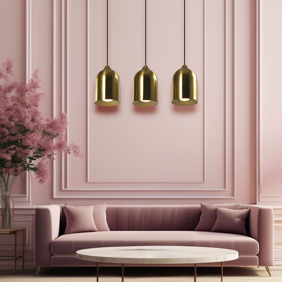 Lampa wisząca Light Prestige Nilo złoty 3 x GU10 1 szt.