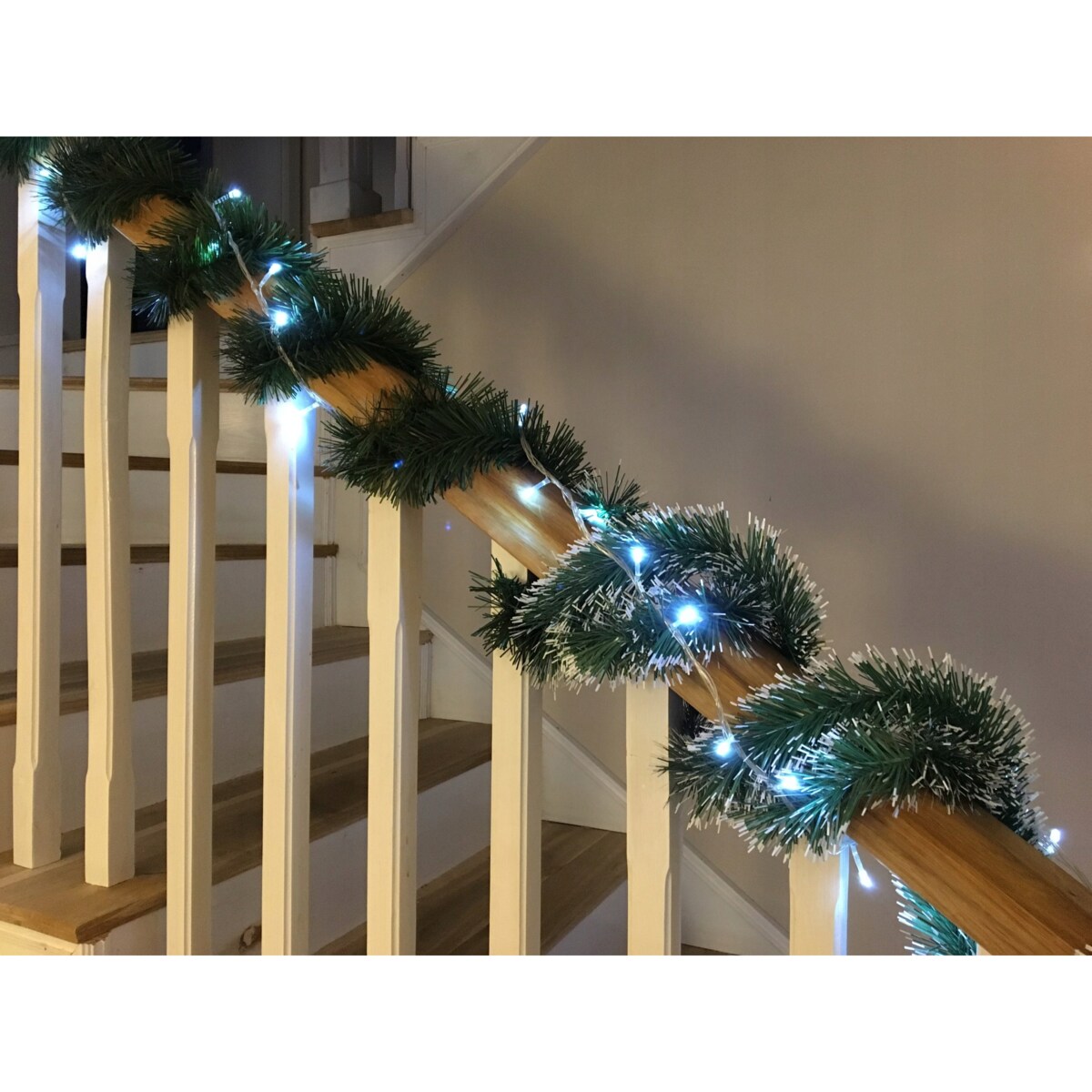 GIRLANDA 4,5 m Z BŁYSZCZĄCEJ FOLII połysk DEKORACJA NA SCHODY DOM WNĘTRZA