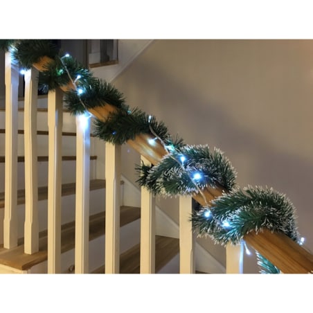 GIRLANDA 4,5 m Z BŁYSZCZĄCEJ FOLII połysk DEKORACJA NA SCHODY DOM WNĘTRZA