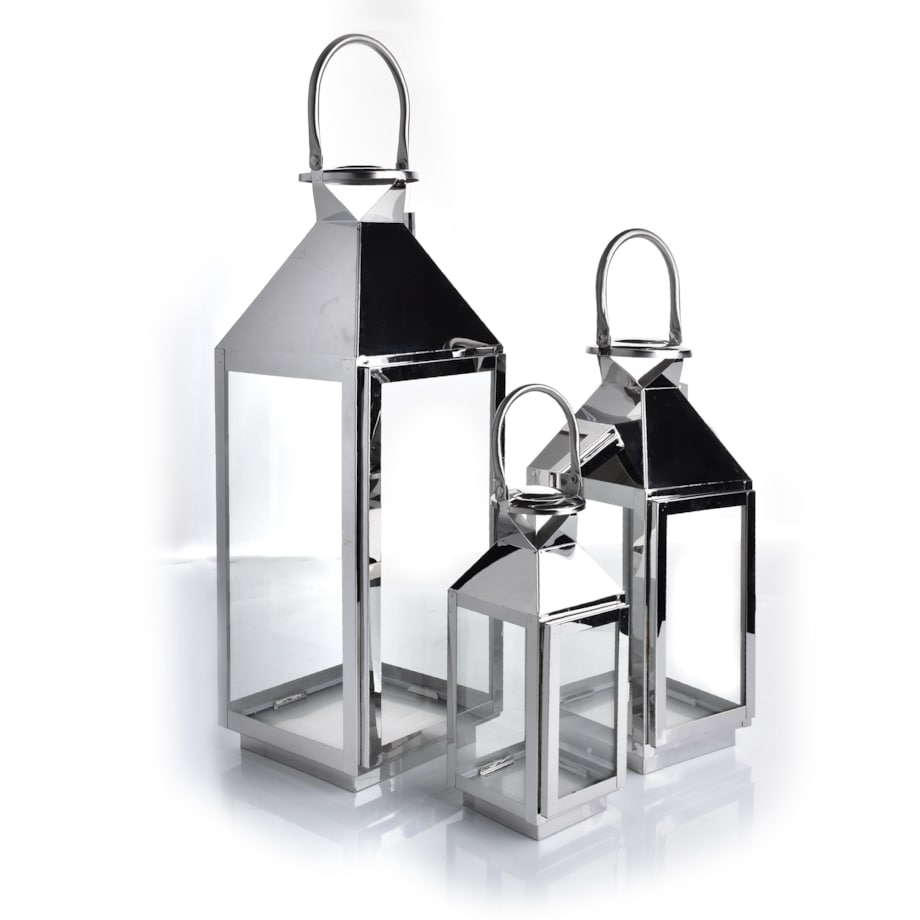 LORENZO SILVER KOMPLET 3 LATARNI