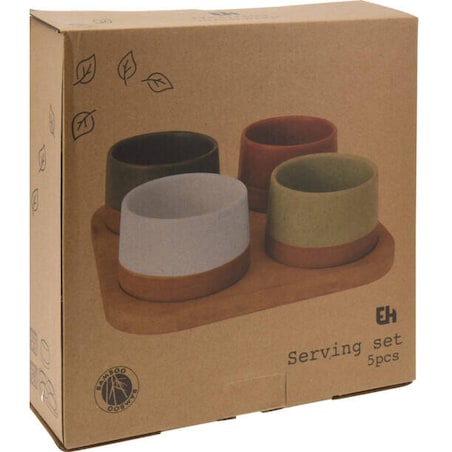 Zestaw kolorowych miseczek do serwowania