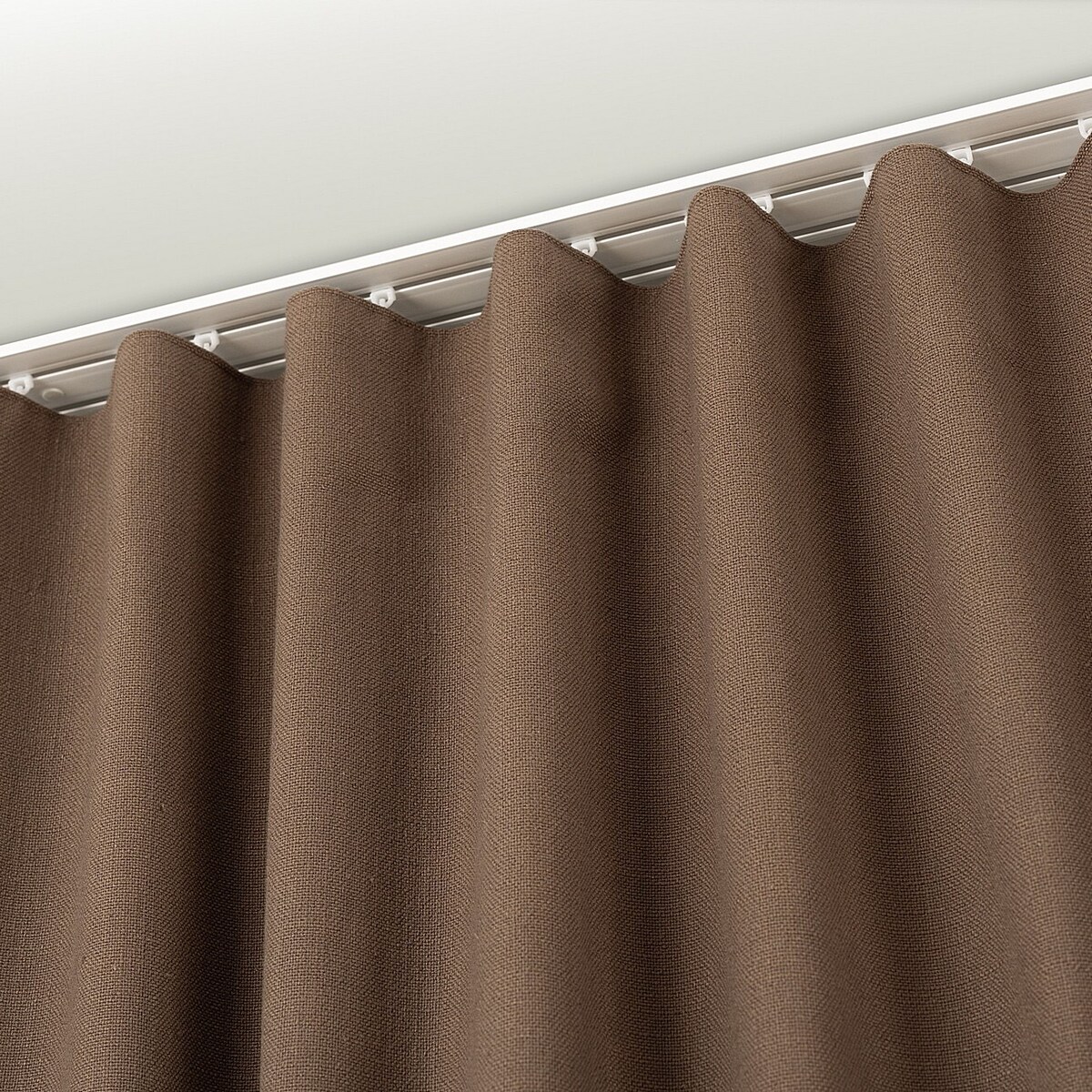 Zasłona gotowa na taśmie marszczącej 140x280cm brown 1 szt. 140x280 brązowy