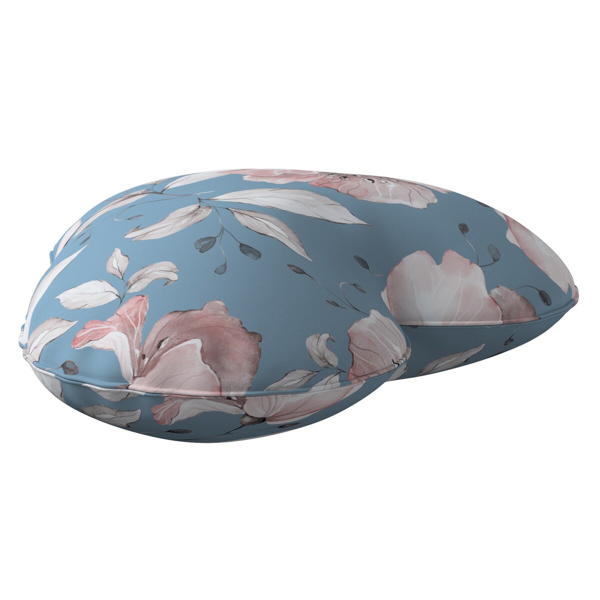 Poduszka Heart of Love, niebiesko-różowy, 45x15x45cm, Magic Collection