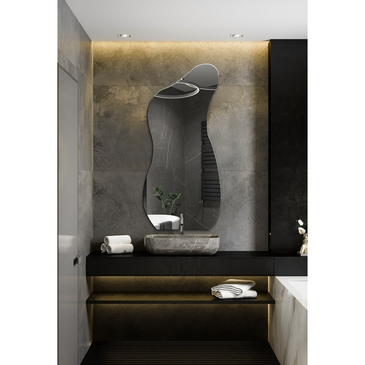 Dekoracyjne lustro o organicznym kształcie - ANGELIT