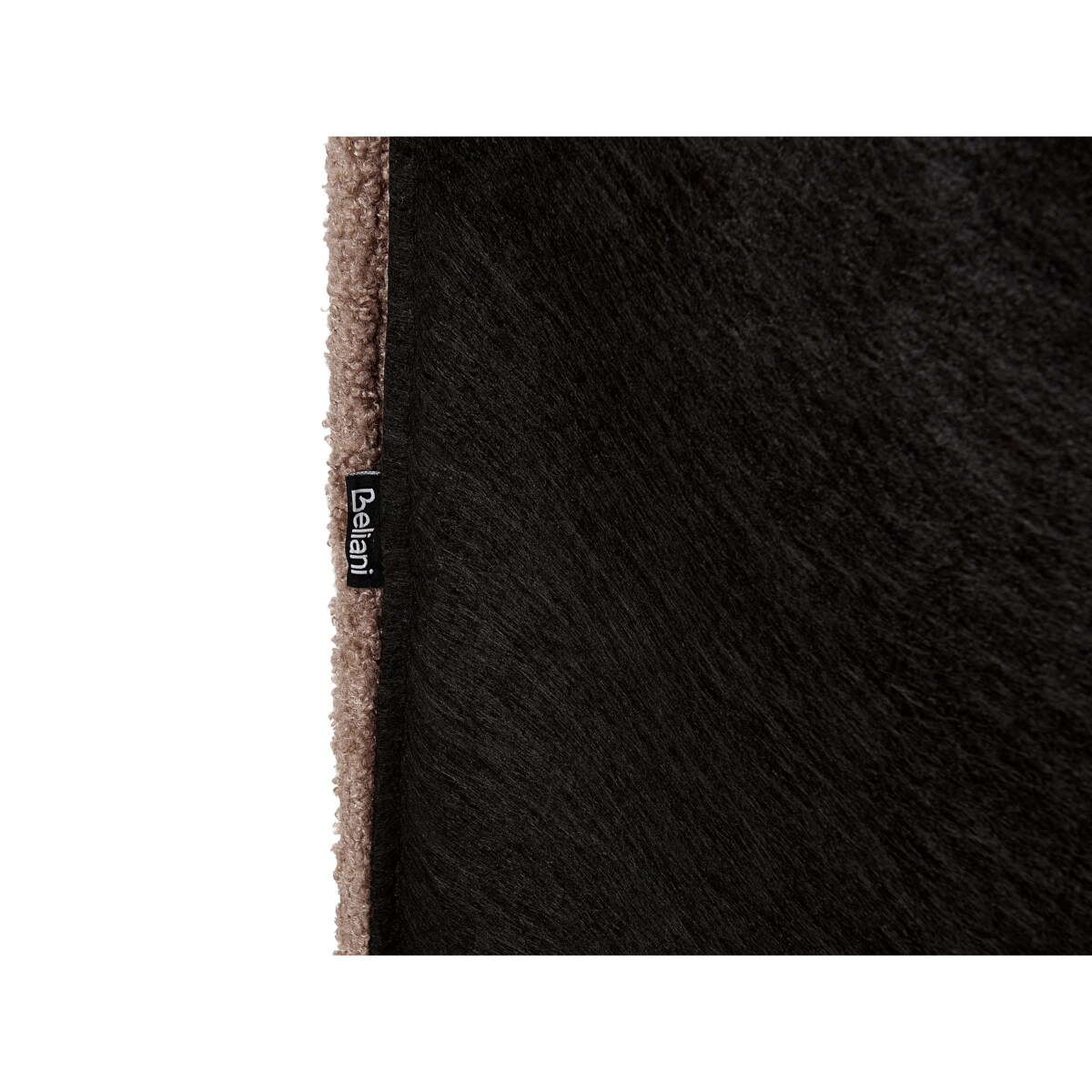 Łóżko boucle 180 x 200 cm brązowe VALOGNES