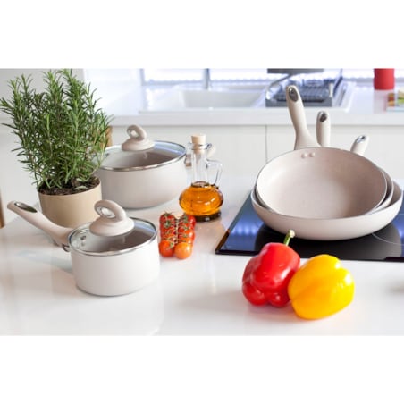 PATELNIA GRANITA mini mała 16 cm indukcja patelka poręczna w kuchni