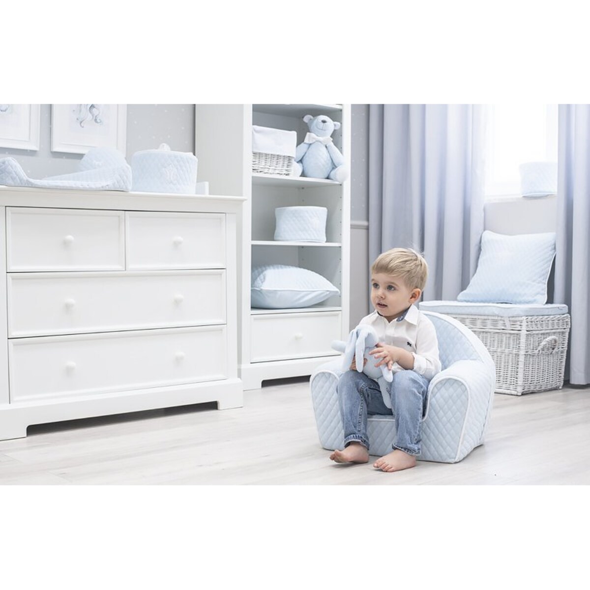 Fotelik XS błękitny