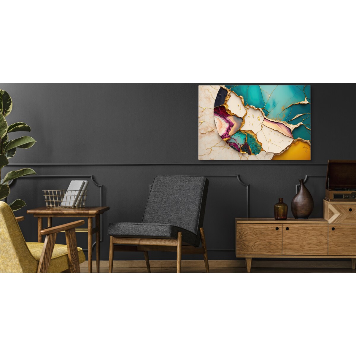 Obraz na płótnie abstrakcyjny marmur 70x50cm