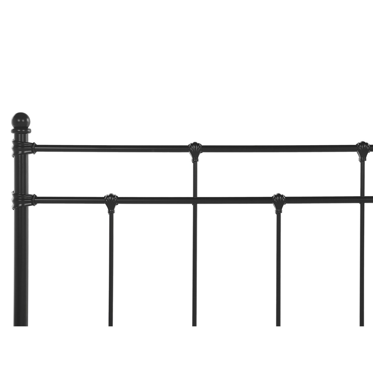 Łóżko metalowe 160 x 200 cm czarne LYNX