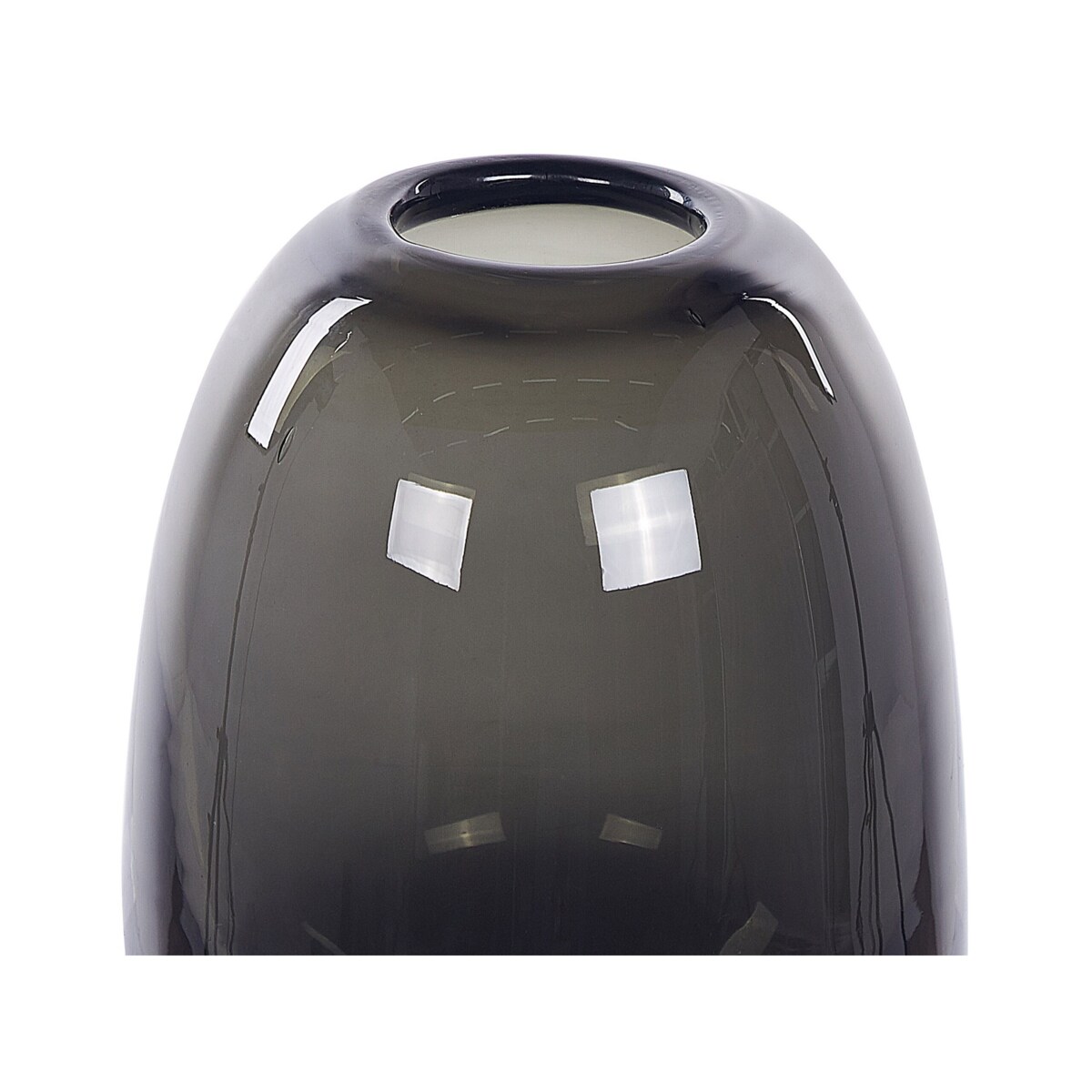 Wazon na kwiaty szklany 18 cm szary FYSKA
