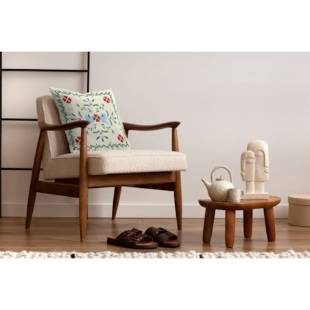 Poduszka świąteczna - Zimowy wieniec 45x45 cm