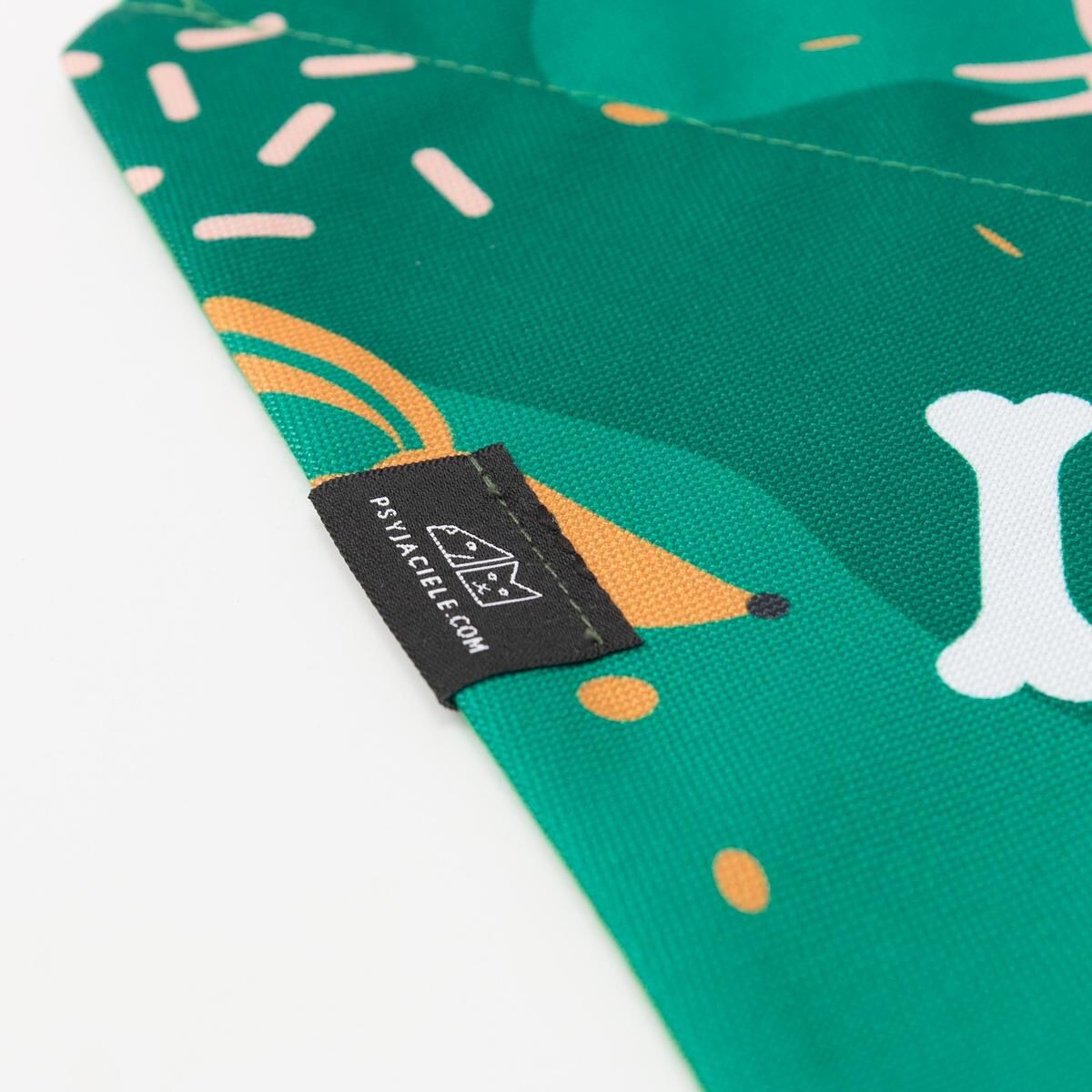 Bandanka "Psy na jawie" na obrożę - Rozmiar: S