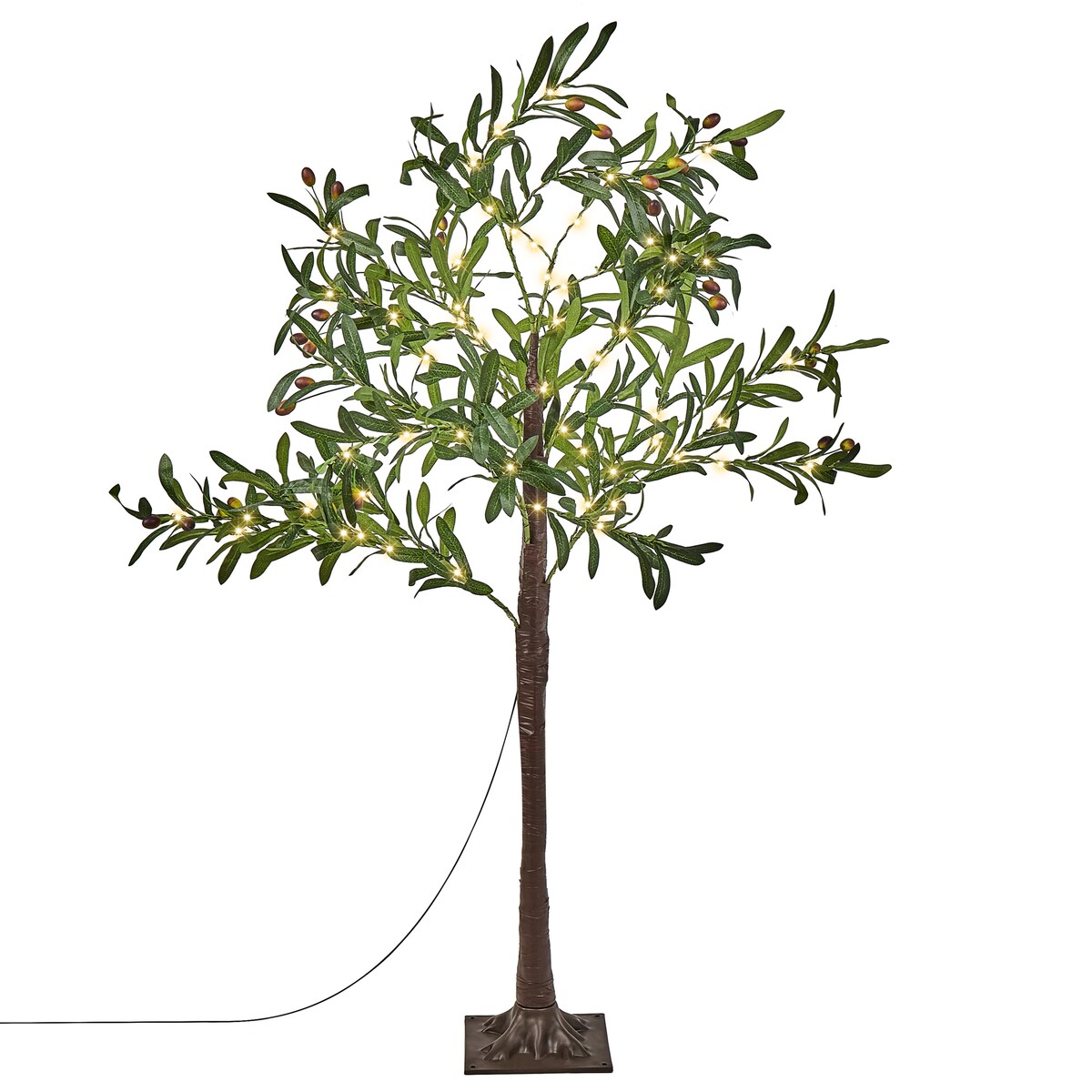 Dekoracja ogrodowa LED CELIONI Drzewko 120 cm Zielony