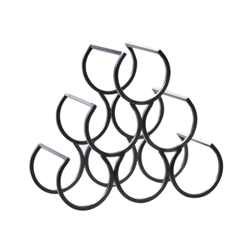 Stojak na wino LURGAN Czarny