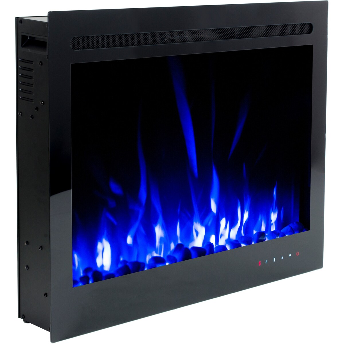 Kominek elektryczny AFLAMO Majestic 39 - ścienny i do zabudowy - 77x63x14 cm - kominek LED z funkcją grzania 750/1500 W