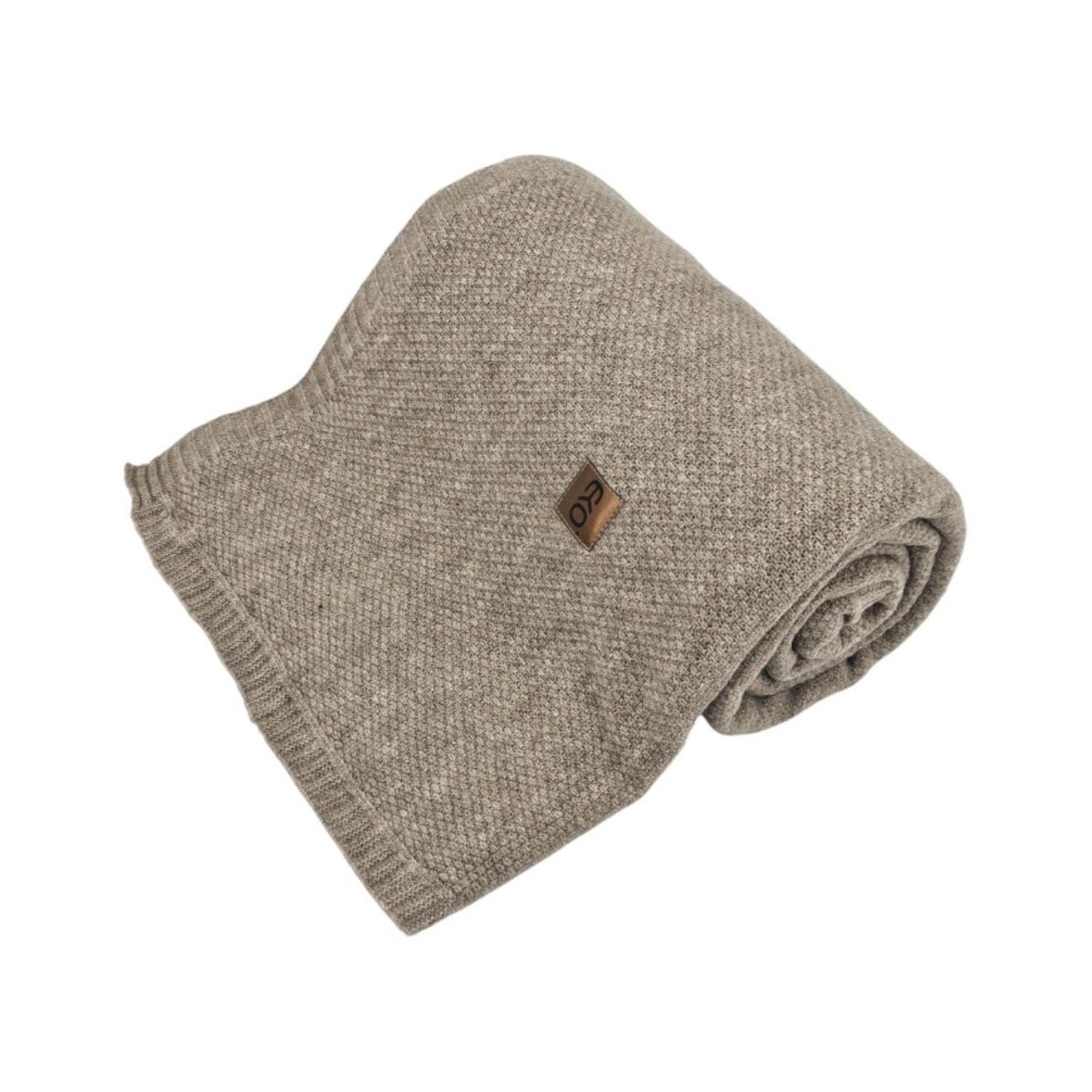 Koc dzianinowy 150x200 cm – MILANO TAUPE