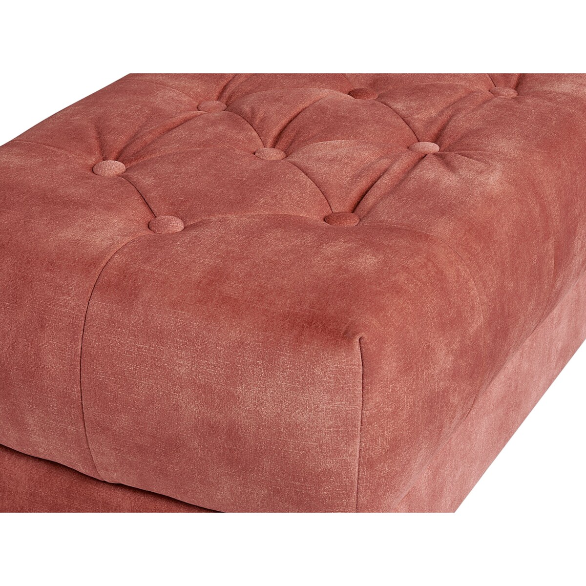 Ławka welurowa różowa ROSEVILLE