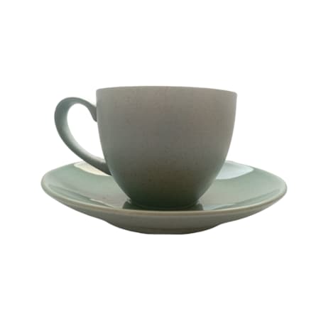 Alumina Bogucice Filiżanka ze Spodkiem 300 ml Granite mint Blue Porcelana