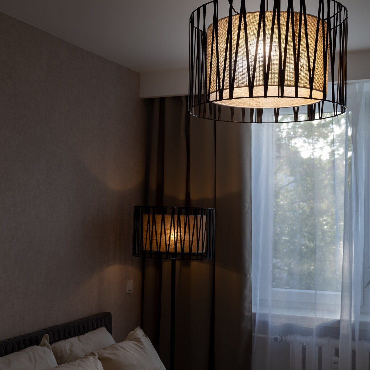 Lampa wisząca TK Lighting HARMONY NATURE 4562 czarno-brązowa E27 jutowy klosz 40 cm regulowana do salonu i jadalni