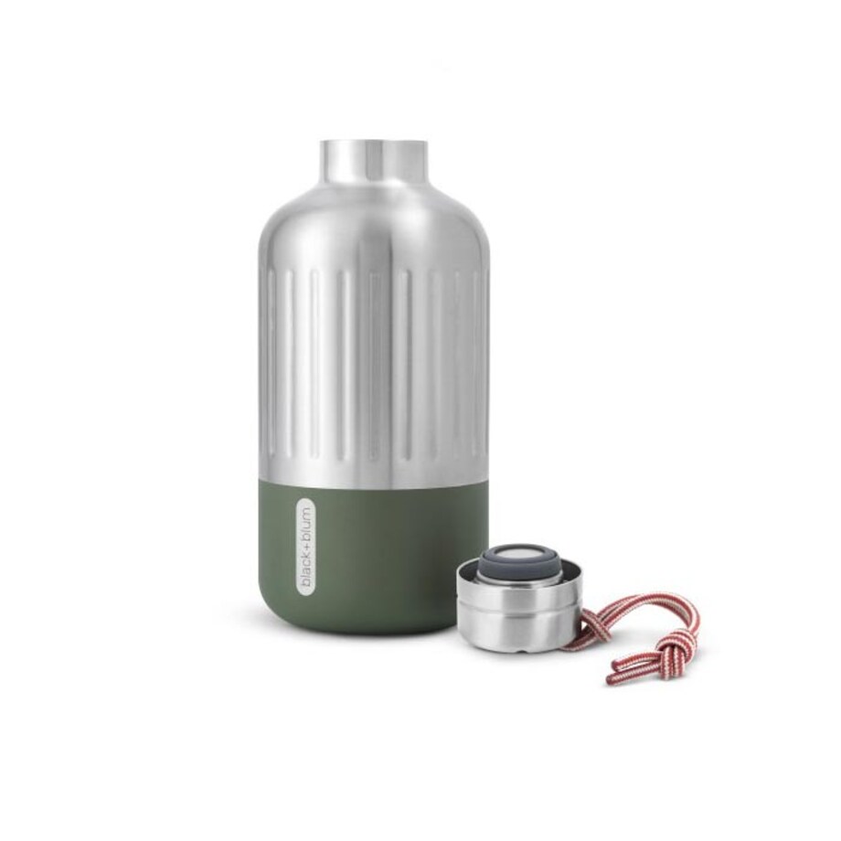 Butelka na wodę oliwkowa Explorer, 650 ml, Black+Blum