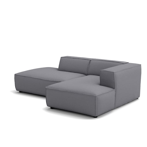 Narożnik otwarty prawy Modularis - Szary Welur