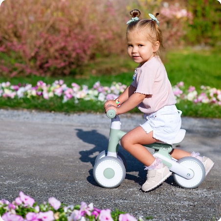 Rowerek biegowy trójkołowy Nukido jeździk dla dzieci turkusowy 760304