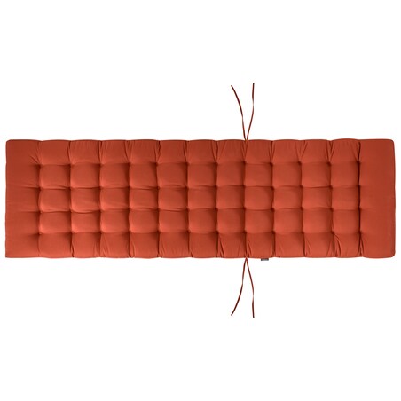 Poduszka na leżak ogrodowy CESANA PREMIUM 192 x 56 cm Czerwony