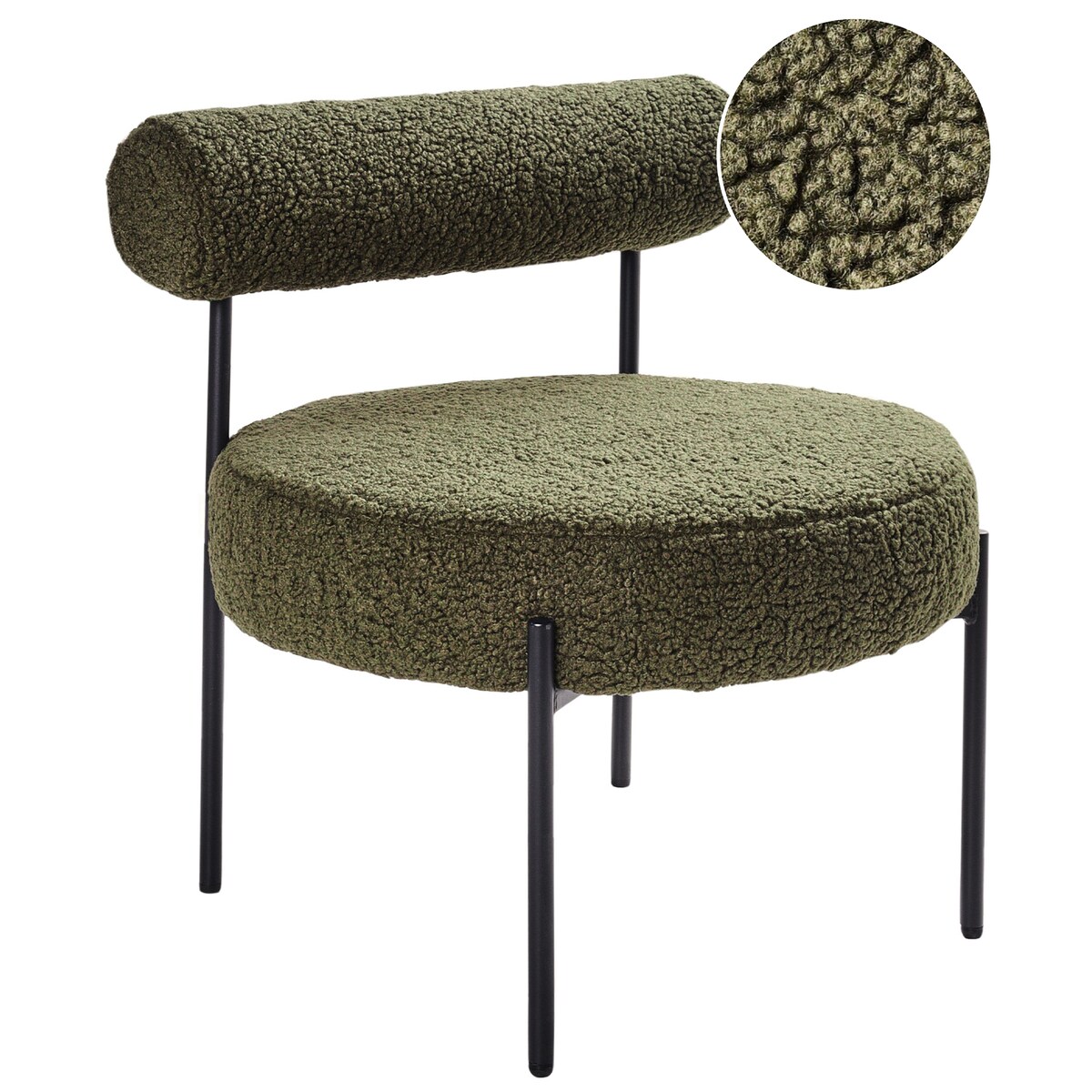 Fotel ALPHA Boucle Zielony