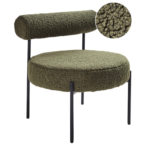 Fotel ALPHA Boucle Zielony