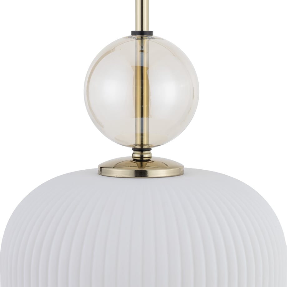 Lampa Wisząca Tk Lighting Sophia Big 1Xe27 Biały Klosz Koniakowa Kulka