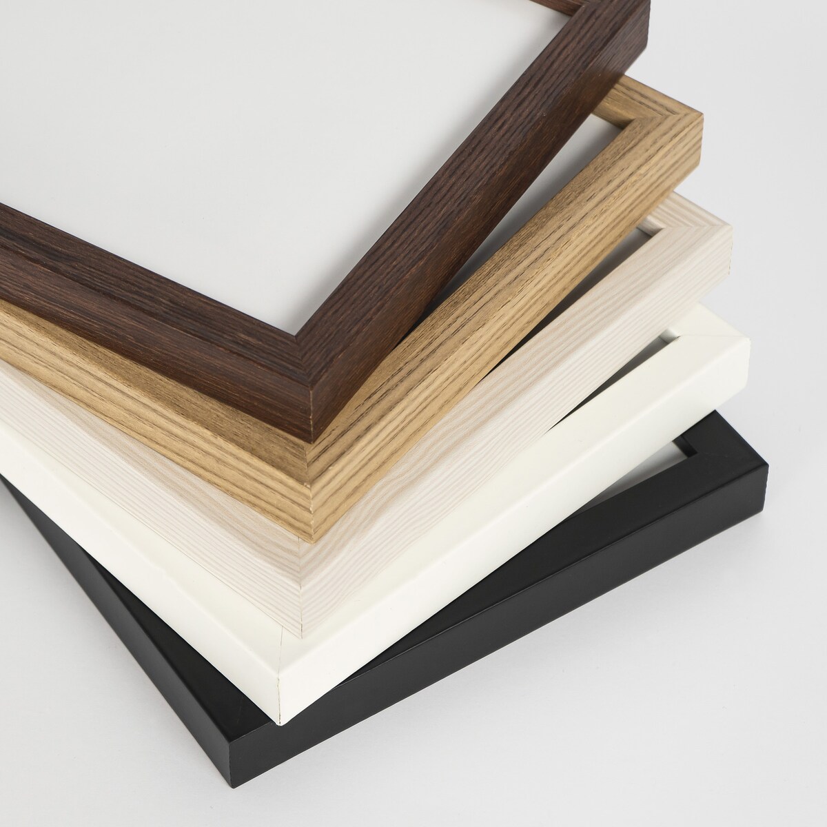 Ramka na zdjęcia 50x70 cm brązowa ciemna wisząca poziom pion rama MDF z plexi klasyczna ramka