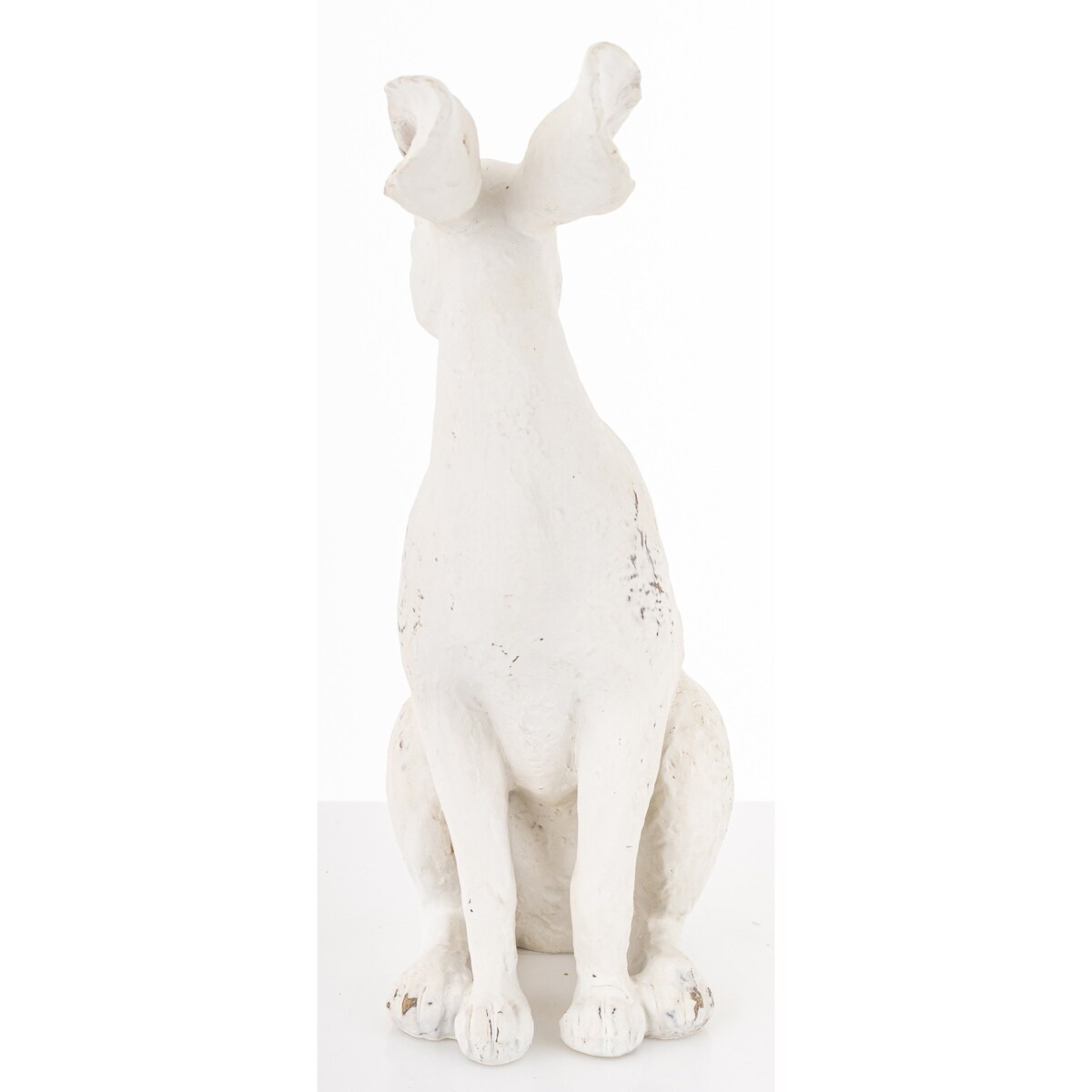 Dekoracja - siedzący biały królik 26x19x9,5 cm ALBUS-3