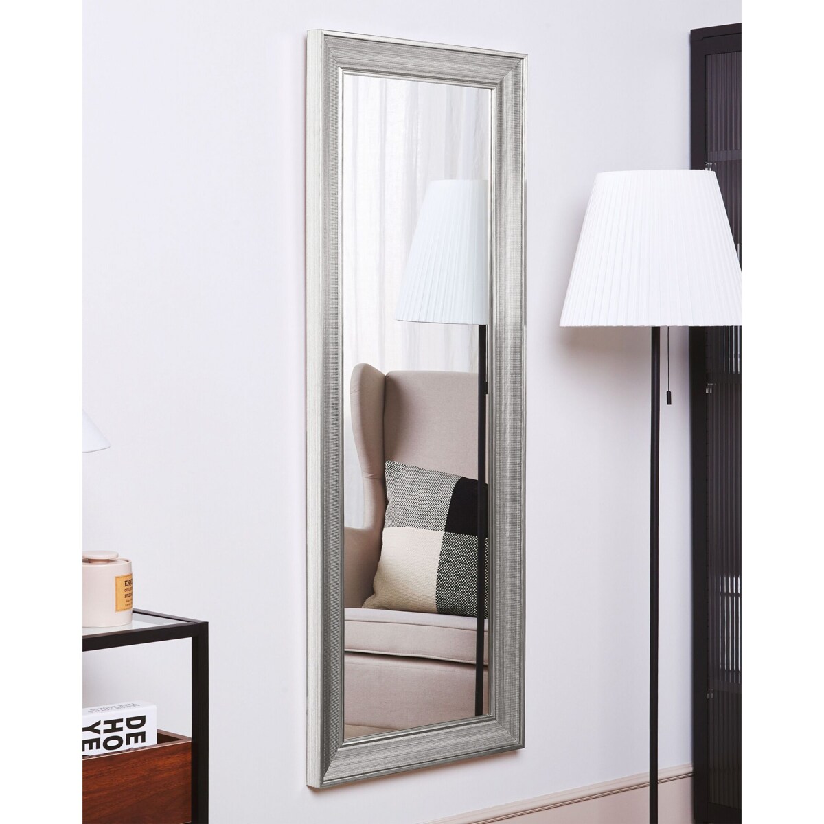 Lustro ścienne 50 x 130 cm srebrne BUBRY