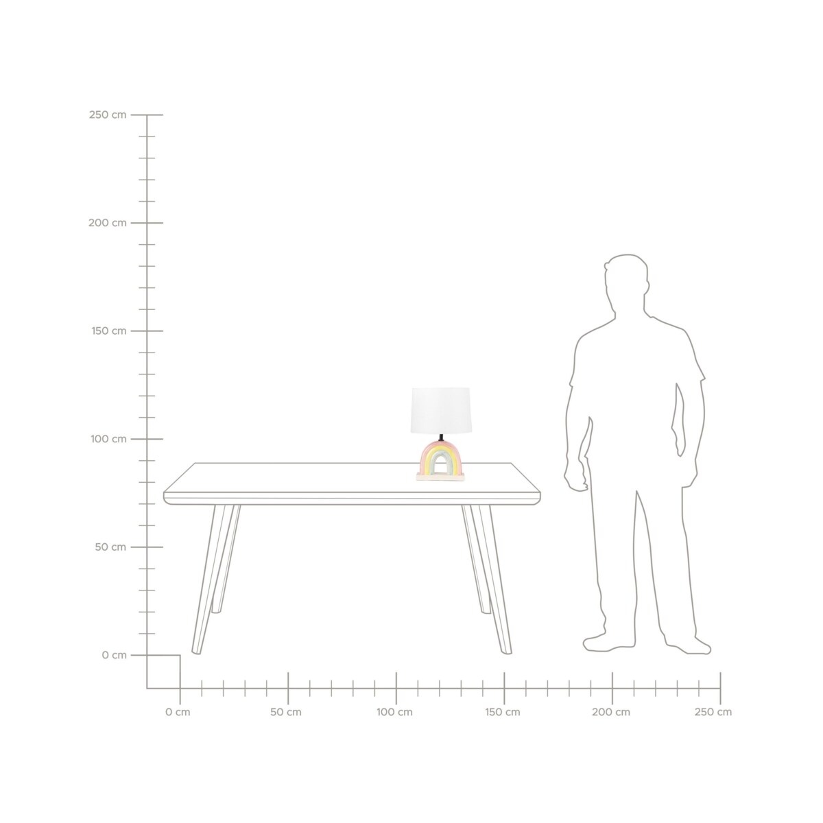Lampa stołowa ceramiczna wielokolorowa TITNA