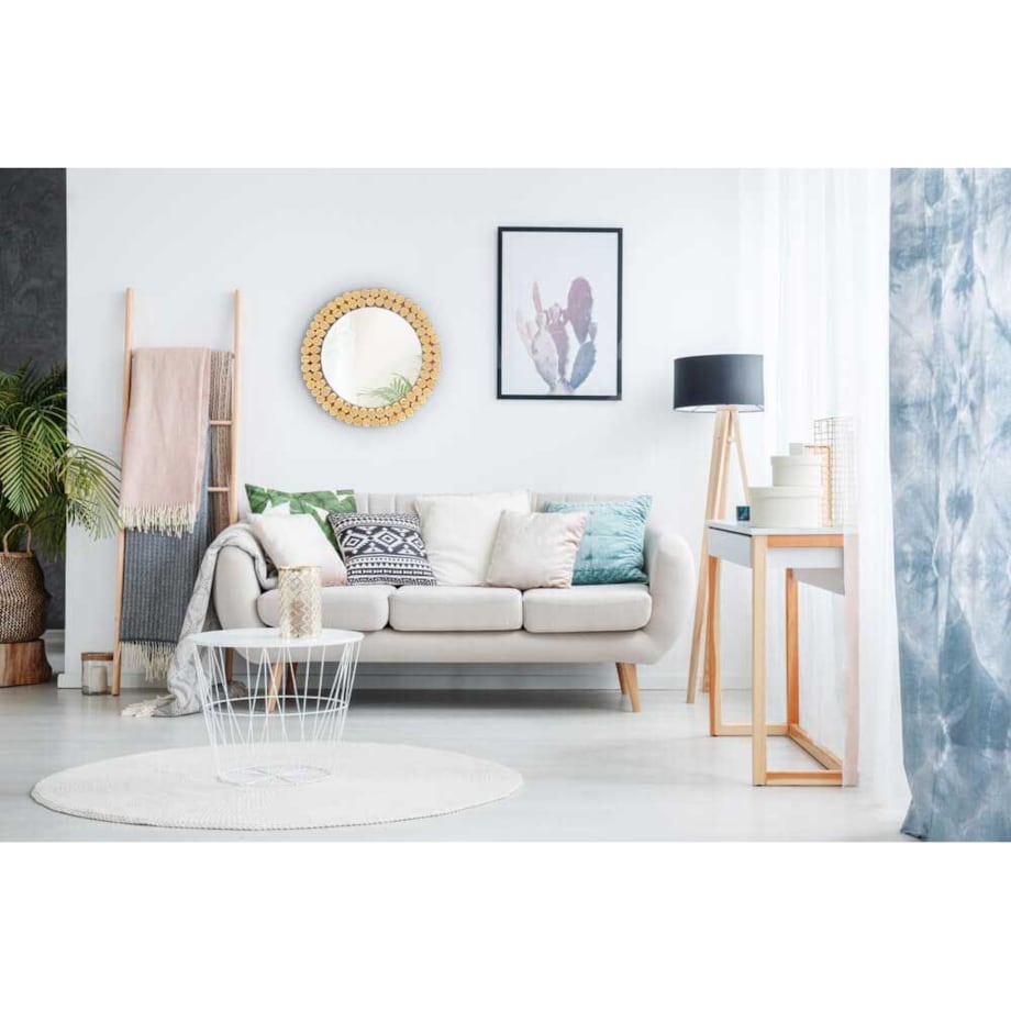 LUSTRO ŚCIENNE BOHO 36CM KLNA-MR01