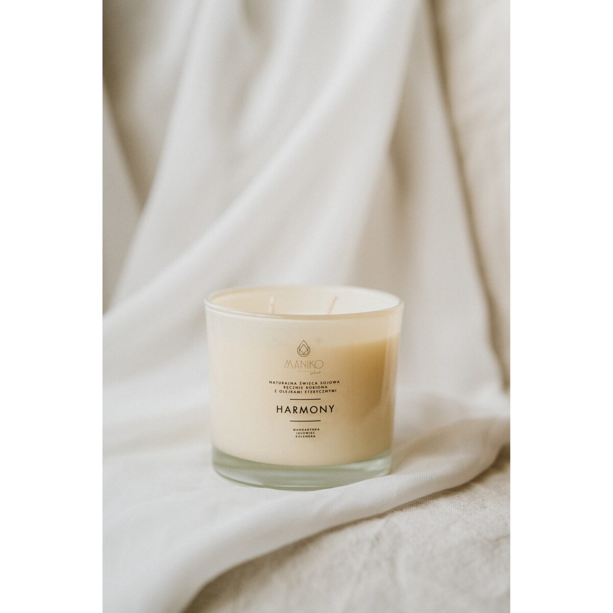 Naturalna świeca sojowa HARMONY z olejkami eterycznymi