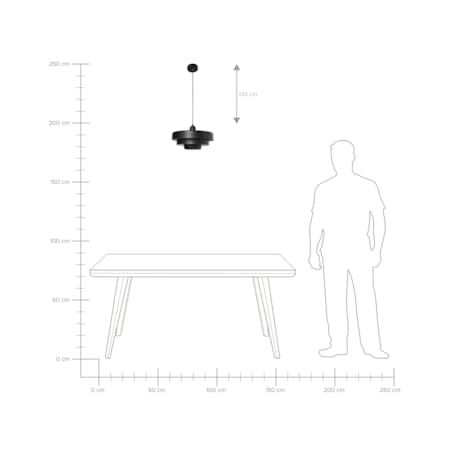 Lampa wisząca KOLGA Metal Czarny