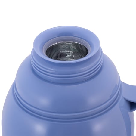 Termos ze szklanym wkładem uchwytem i kubeczkami 1.8L 3 kolory KAMILLE