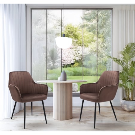 Krzesło Cora Brązowe