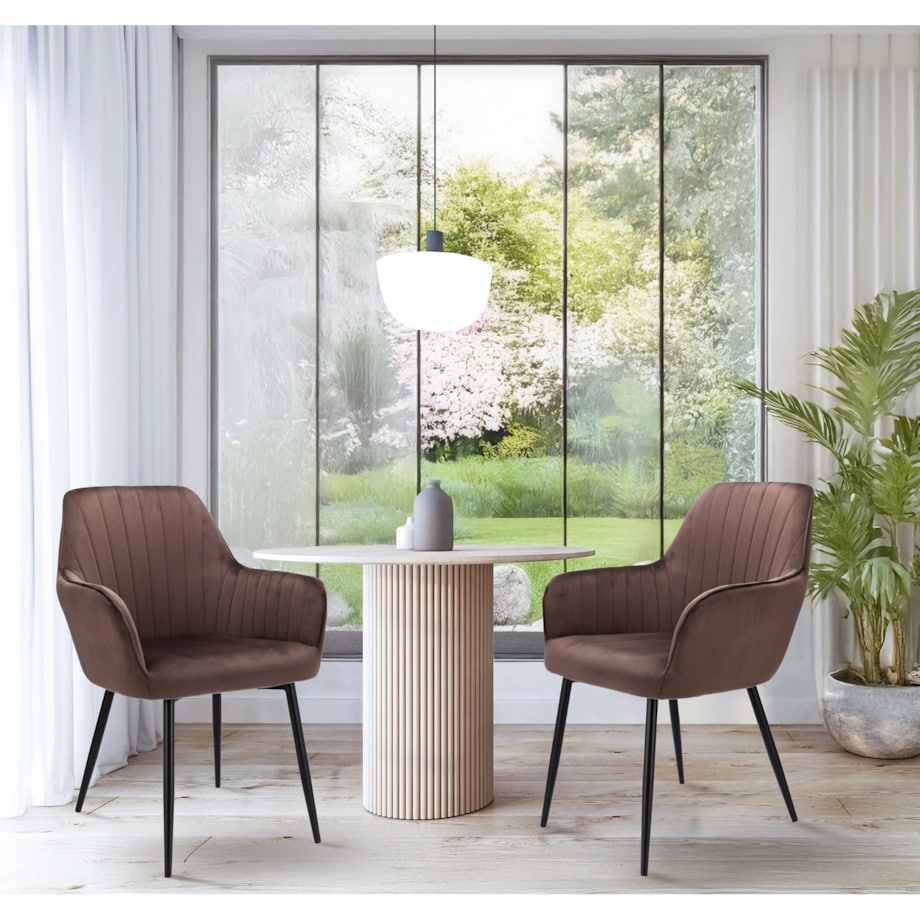 Krzesło Cora Brązowe