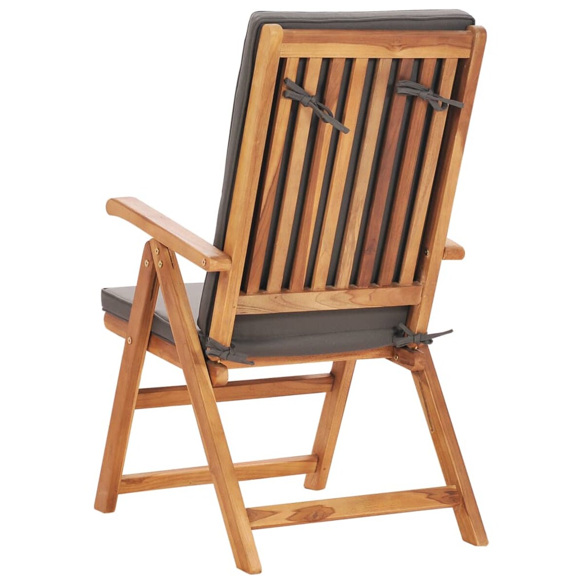 vidaXL 9-cz. zestaw mebli ogrodowych, szare poduszki, drewno tekowe