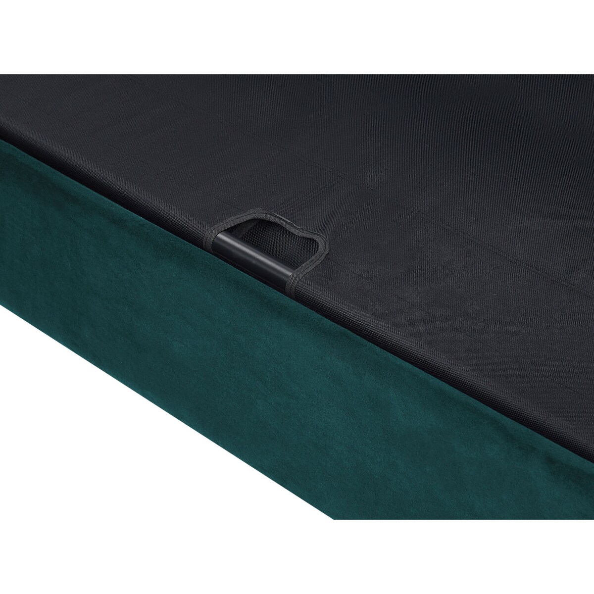 Sofa rozkładana welurowa zielona CHESTERFIELD