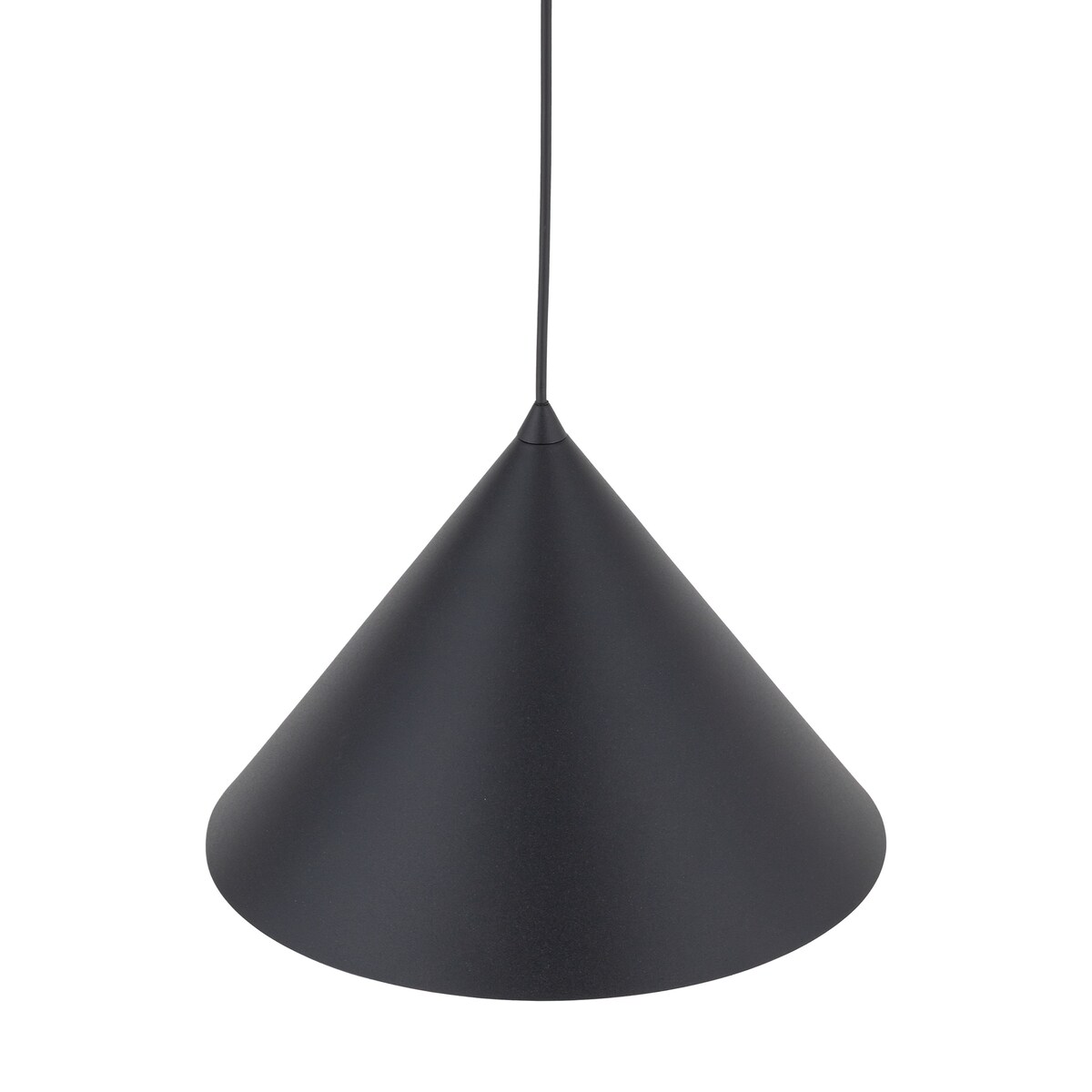 Lampa wisząca TK Lighting CONO BLACK 10057 czarna metalowa E27 32 cm regulowana do kuchni i jadalni