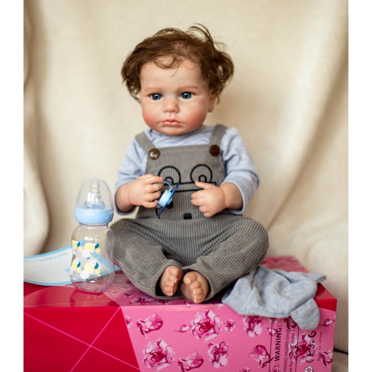 Lalka BOBAS Lalki reborn jak prawdziwe dziecko LALA Chłopak winylowa DOLL