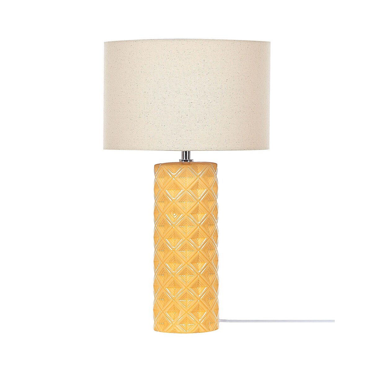 Lampa stołowa ceramiczna żółta BALONNE