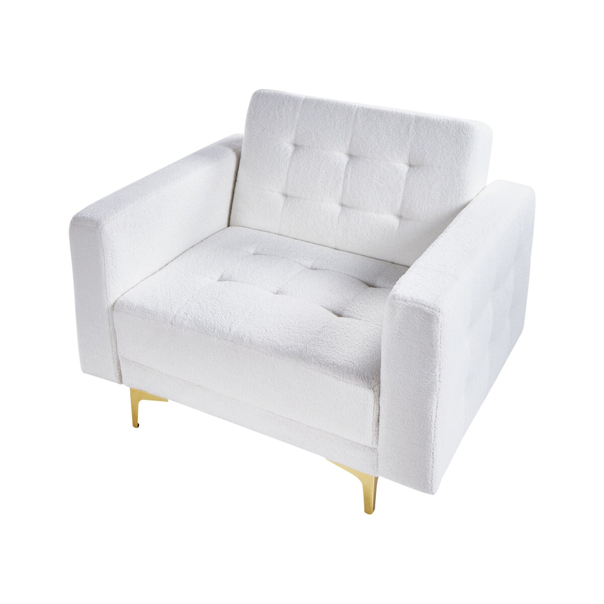 Fotel ABERDEEN Boucle Złamana biel