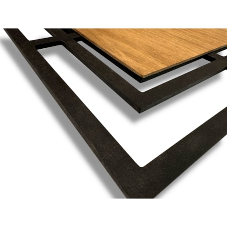 Zegar ścienny Harmonic 40cm czarny drewniany