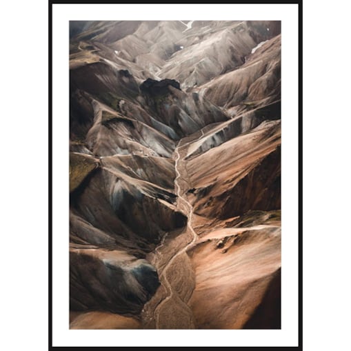 Poster Story, Plakat, Obraz - Góry Rhyolite na Islandii, wymiary 60 x 84 cm