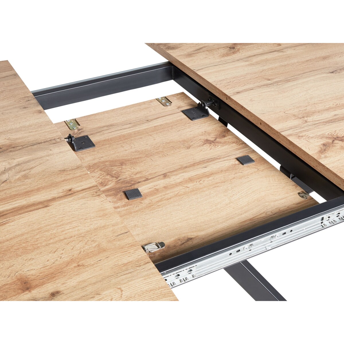 Stół do jadalni rozkładany CARLEA Jasnobrązowy 120/160 cm 120 cm